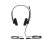 Casque filaire Yealink RJ9 avec double coussinets d'oreille, réduction du bruit et microphone