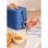 Tostadora Create 750W 0.85Kg 6 Niveles Potencia Función Descongelar Colores Pastel