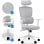 Silla de oficina Sense7 Veno Negra Malla Reposacabezas Ajustable Ergonómica 130kg 120-128cm