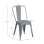 Silla Thinia Home Strong Acero Mate Apilable Diseño Industrial Interior
