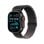 Montre connectée Apple Watch Ultra 2 GPS+Cellular, noir titane, bracelet milanais, 49 mm, 64 Go, robustesse avancée