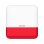 Hikvision DS-PS1-E-WE-RED Sirena de Exterior Inalámbrica 110dB Flash Rojo IP65 ABS AX PRO