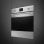 Forno combinado a vapor clássico em aço inoxidável acetinado Smeg SO6301S2X 68L com ecrã LCD e limpeza a vapor