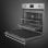 Forno combinado a vapor clássico em aço inoxidável acetinado Smeg SO6301S2X 68L com ecrã LCD e limpeza a vapor