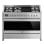 Fogão Smeg Opera 120x60 cm com 2 fornos, 6 queimadores a gás, limpeza catalítica, aço inoxidável