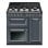 Fogão a gás Smeg TR93GR de 6 zonas com 3 fornos Vapor Clean Victoria, cinzento ardósia
