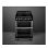 Fogão de indução preto Smeg Victoria TR62IBL2 com 2 fornos, eficiência de nível A, 60x60 cm