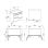 Cocina Smeg TR4110IP2 independiente crema 3 hornos eléctrico inducción 110x60cm