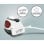 Plancha de viaje Alfa DualVolt suela cerámica 1100W vapor/secado cable 1,9m compacta