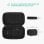 Funda Ugreen LP128 40707 EVA doble capa negra para disco duro 2.5? y power bank 13000mAh