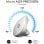 SUBBLIM EDGVU02 Rato USB Ergonómico Vertical 1600 DPI Silent Click com 6 Botões Branco