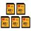Cartão de memória Kodak SDHC 32GB Pack 5x alta velocidade 90MB/s proteção escrita