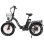 DRVETION Faltbares Elektrofahrrad 20″ 750W Motor Shimano 7V Fatbike-Reifen