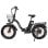 DRVETION Faltbares Elektrofahrrad, 750-W-Motor, 48 V, 20 Ah, Shimano 7 V, Reifen 20 x 4,0, Schwarz