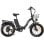 DRVETION Faltbares Elektrofahrrad, 750-W-Motor, 48 V, 20 Ah, Shimano 7 V, Reifen 20 x 4,0, Schwarz