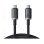 Cable Baseus Crystal Shine CB000089 USB-C 100W 20Gbps 1.5m Nylon Negro