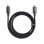 Cable Baseus Crystal Shine CB000089 USB-C 100W 20Gbps 1.5m Nylon Negro