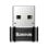 Adaptador Baseus USB-C a USB-A 5A Aluminio Compacto Negro