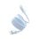 Cavo USB-C magnetico Baseus Picogo 240W 1m blu autoavvolgente e in silicone morbido