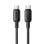 Cable Baseus Silky Series Fast Charging 100W 2m USB-C USB-C Silicona Negro
