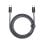 Baseus Dynamic Series USB-C-auf-USB-C-Kabel 2 m 100 W 480 Mbit/s geflochten Schwarz