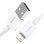 Cable Baseus CALYS-A02 USB A Lightning 1m 2.4A carga rápida blanco correa almacenamiento
