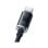 Cable Baseus CAJY000501 USB-A a USB-C 2m 100W 480Mbps trenzado negro