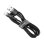 Cabo Baseus CALKLF-RG1 3m USB-A para Lightning Nylon Anti-Nó 2.4A Cinzento/Preto