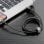 Cabo Baseus CALKLF-RG1 3m USB-A para Lightning Nylon Anti-Nó 2.4A Cinzento/Preto