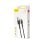 Cabo Baseus CALKLF-RG1 3m USB-A para Lightning Nylon Anti-Nó 2.4A Cinzento/Preto