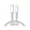 Cable Baseus CATLGD-02 USB-C a Lightning 1m 20W PD 480Mbps 5 núcleos Nylon Blanco