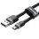 Cabo Micro USB Baseus Cafule 3m Nylon Trançado Carregamento Rápido 3.0/USB 2.0 Preto
