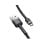 Cabo Micro USB Baseus Cafule 3m Nylon Trançado Carregamento Rápido 3.0/USB 2.0 Preto