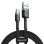 Cabo Micro USB Baseus Cafule 3m Nylon Trançado Carregamento Rápido 3.0/USB 2.0 Preto