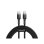 Baseus Cafule Kabel 2 m USB-C auf USB-C 0,48 Gbit/s PD2.0 QC3.0 Schwarz/Grau