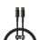 Cable USB-C Baseus Tungsten Gold 1m 100W PD, nylon, transferencia 480 Mbps, zinc