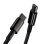 Cable USB-C Baseus Tungsten Gold 1m 100W PD, nylon, transferencia 480 Mbps, zinc