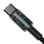 Cable USB-C Baseus Tungsten Gold 1m 100W PD, nylon, transferencia 480 Mbps, zinc