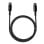 Cable USB-C Baseus Tungsten Gold 1m 100W PD, nylon, transferencia 480 Mbps, zinc