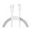 Cable Baseus CAMYS-02 1m Blanco USB A a Micro-USB B 2A Transferencia 480Mbps