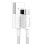 Cable Baseus CAMYS-02 1m Blanco USB A a Micro-USB B 2A Transferencia 480Mbps
