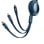 Cable Baseus 3 en 1 Micro USB/USB-C/Lightning 1.2m Reforzado Ajustable 100W Carga Rápida