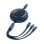 Cable Baseus 3 en 1 Micro USB/USB-C/Lightning 1.2m Reforzado Ajustable 100W Carga Rápida