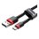 Cable Baseus Cafule USB-A a USB-C 2m Nylon Reforzado Negro/Rojo 2A 480Mbps