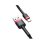 Cable Baseus Cafule USB-A a USB-C 2m Nylon Reforzado Negro/Rojo 2A 480Mbps