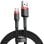 USB-Kabel Baseus Cafule 2m Nylon Schwarz/Rot 2A 480Mbps