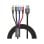 Cable de datos Baseus CA1T4-B01 4 en 1 USB A Lightning Micro USB Carga rápida 1,2m Negro