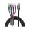 Cable de datos Baseus CA1T4-B01 4 en 1 USB A Lightning Micro USB Carga rápida 1,2m Negro