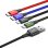 Cable de datos Baseus CA1T4-B01 4 en 1 USB A Lightning Micro USB Carga rápida 1,2m Negro