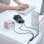 Cable de datos Baseus CA1T4-B01 4 en 1 USB A Lightning Micro USB Carga rápida 1,2m Negro